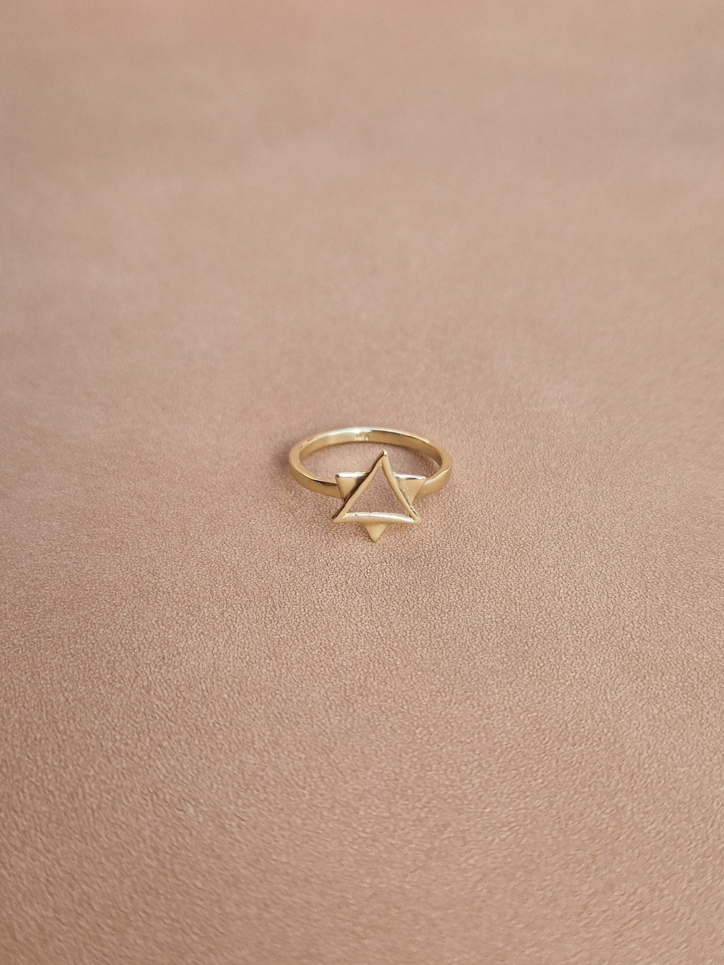 Star of David Ring 14k