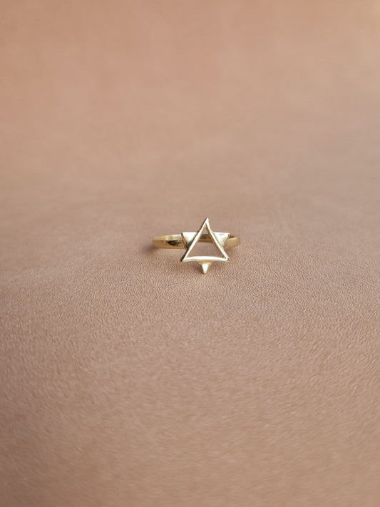 Star of David Ring 14k