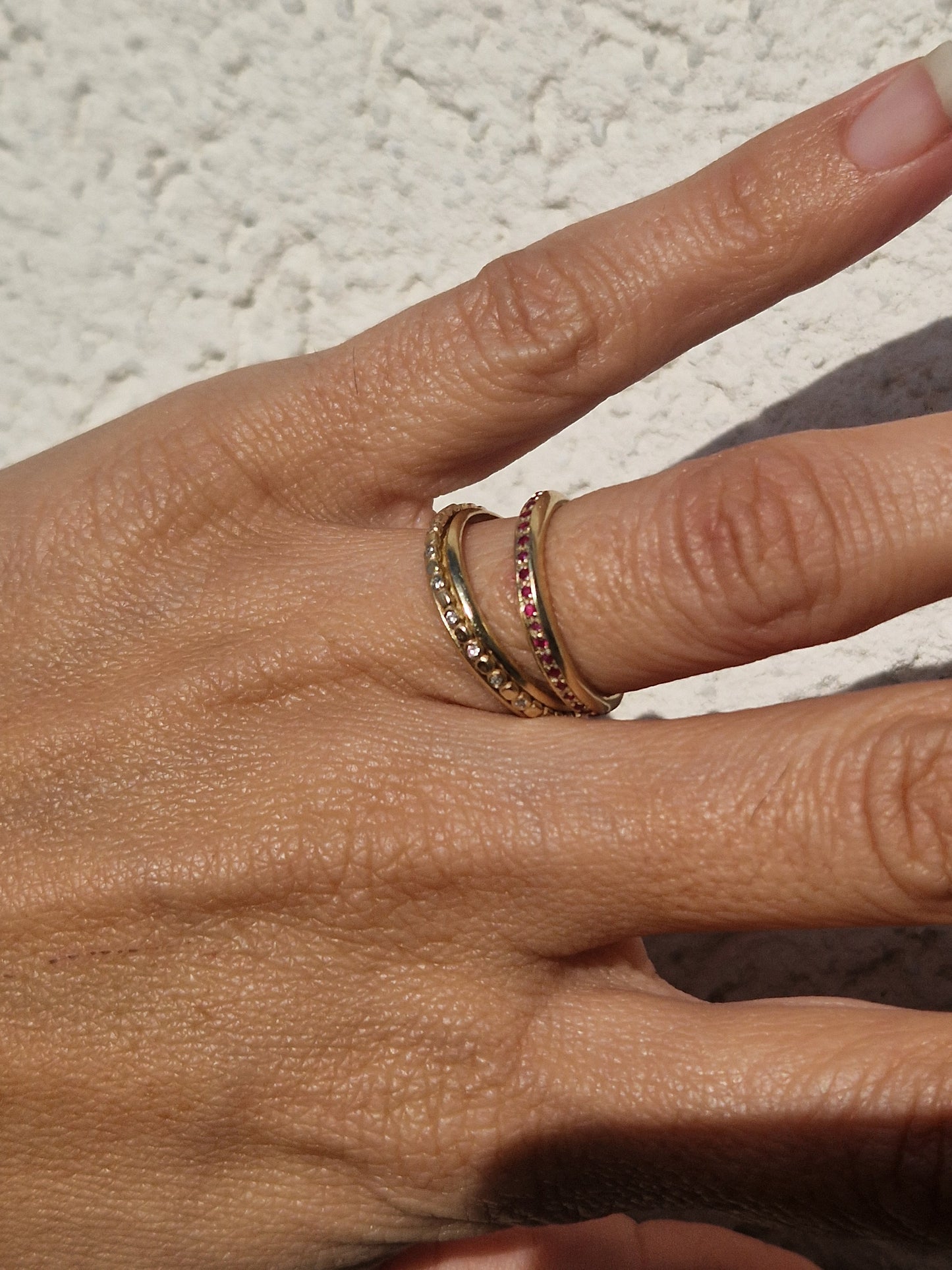 Turning Wheel Eternity Ring in 14K