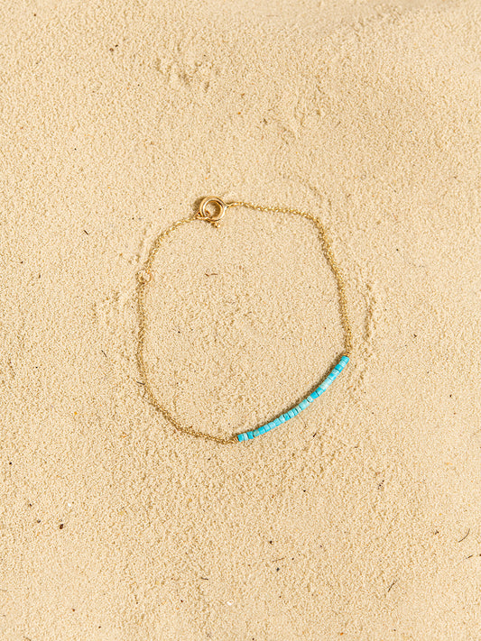 Gemstone Chain Bracelet 14K