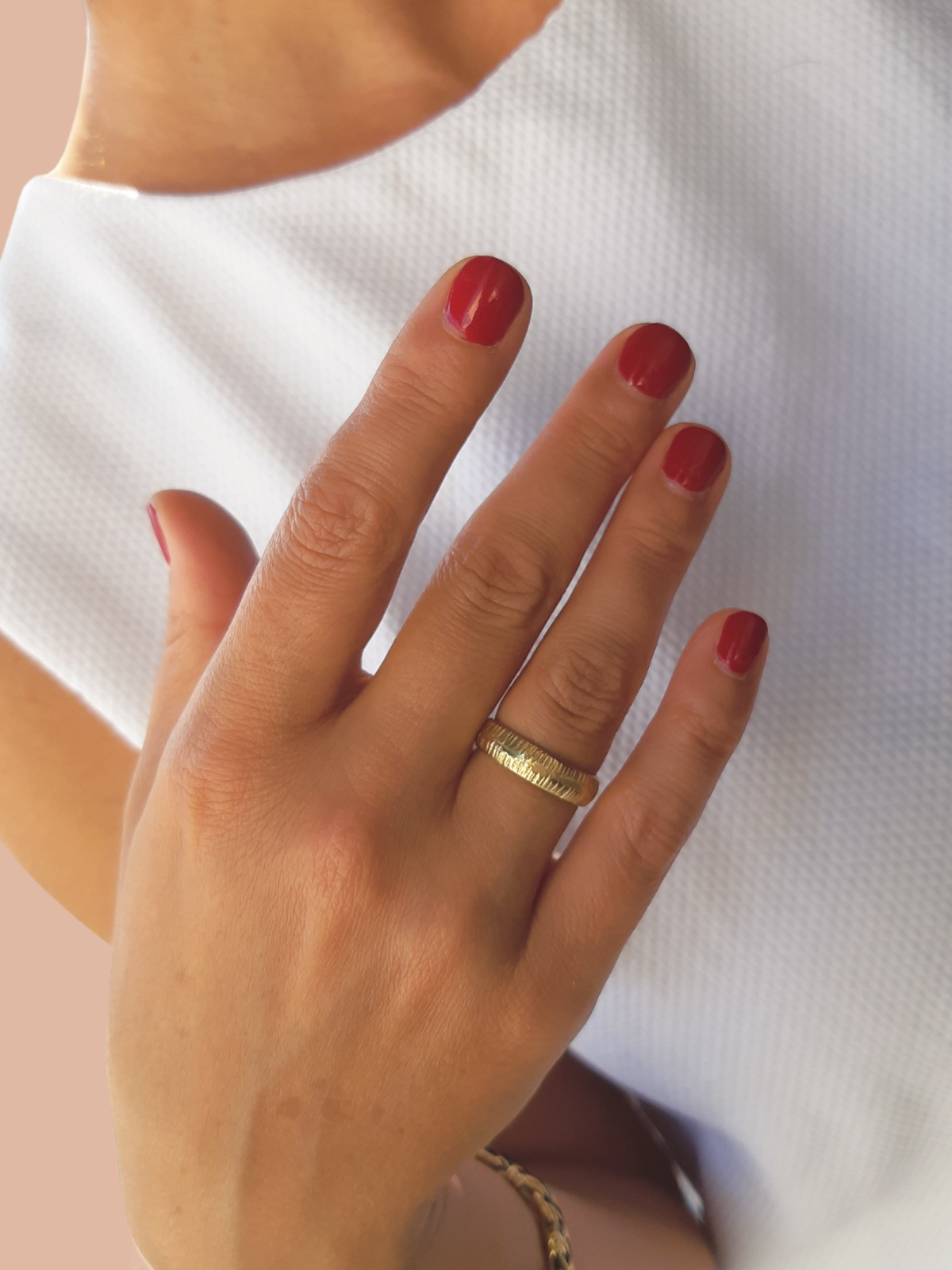 Lines Ring in 14K