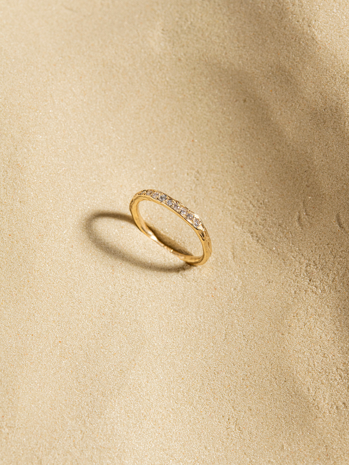 Peapod Gemstone Ring in 14K