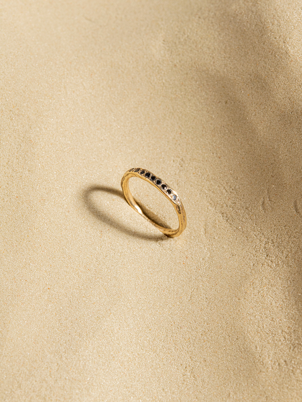 Peapod Gemstone Ring in 14K