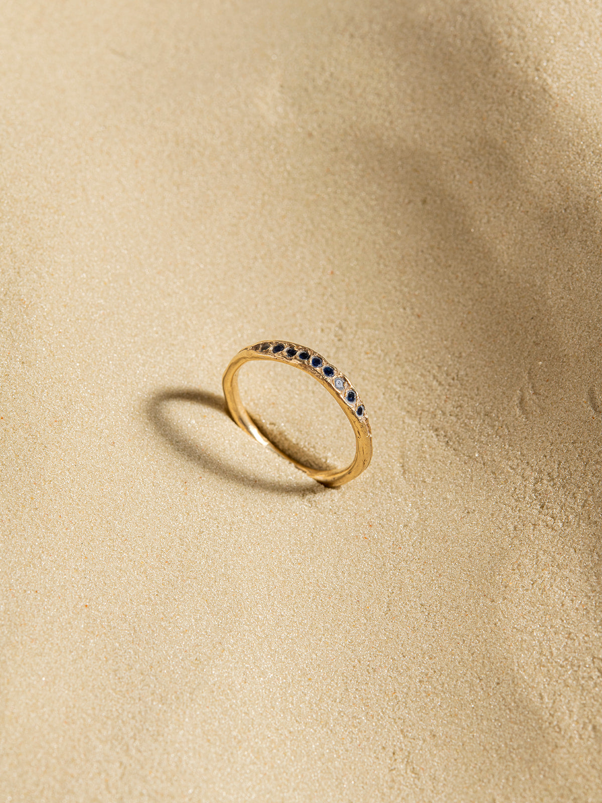 Peapod Gemstone Ring in 14K