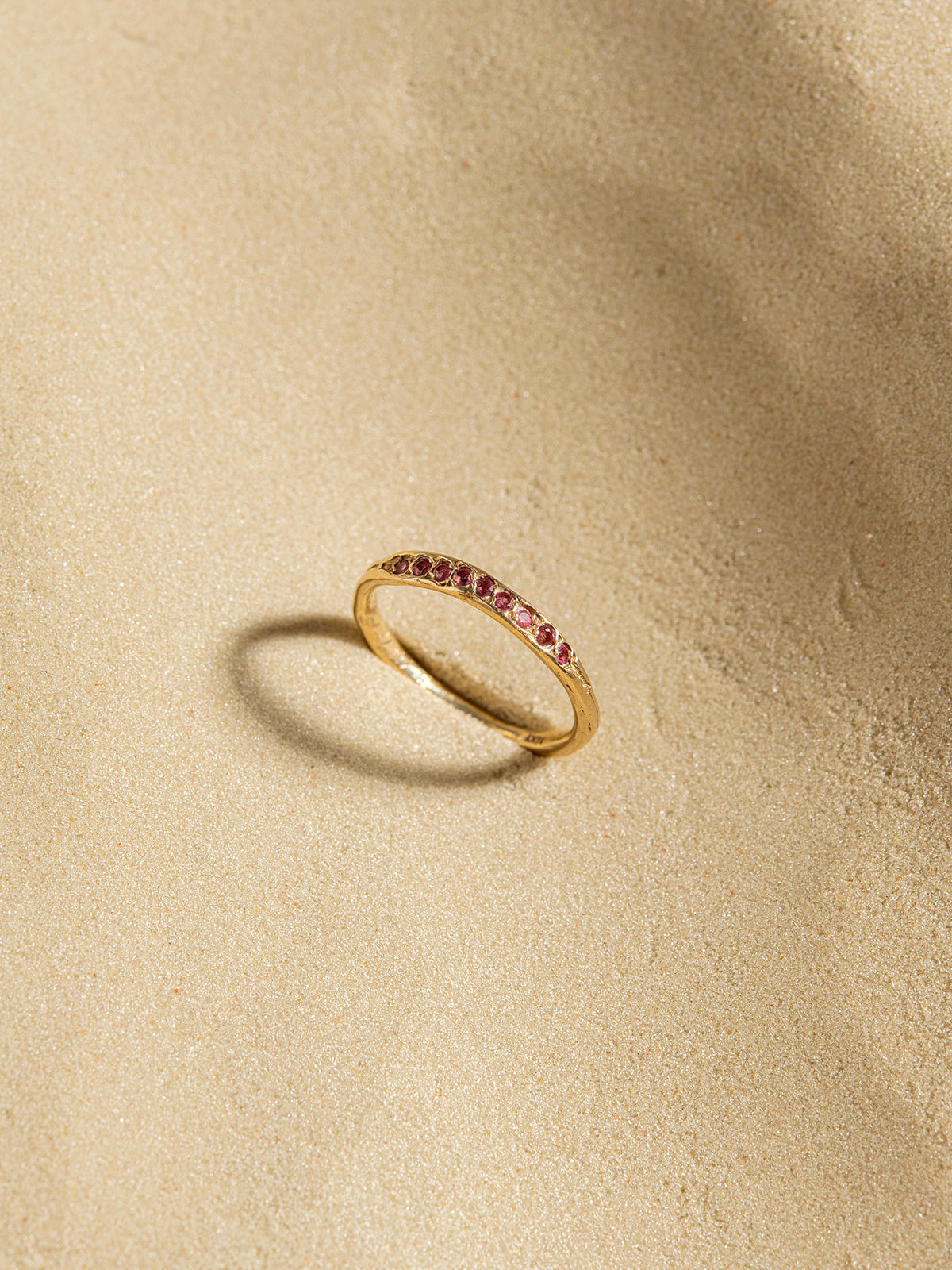 Peapod Gemstone Ring in 14K