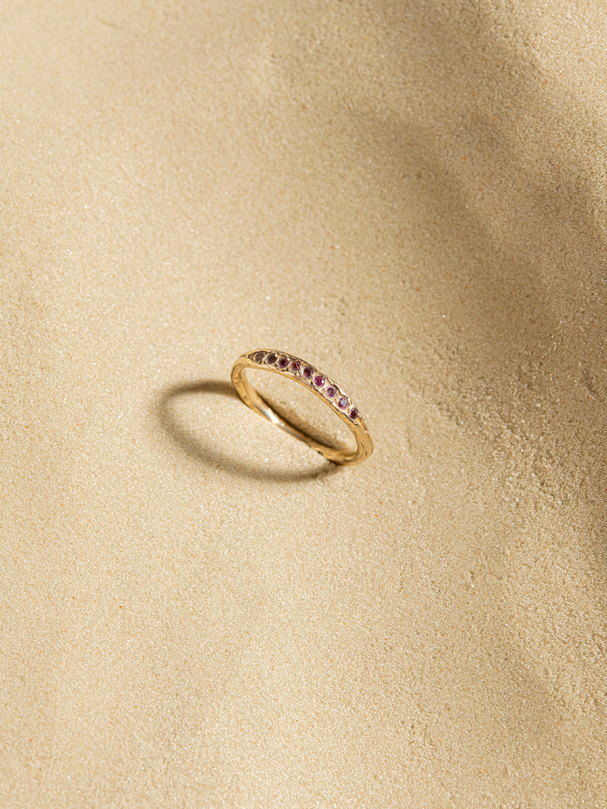 Peapod Gemstone Ring in 14K