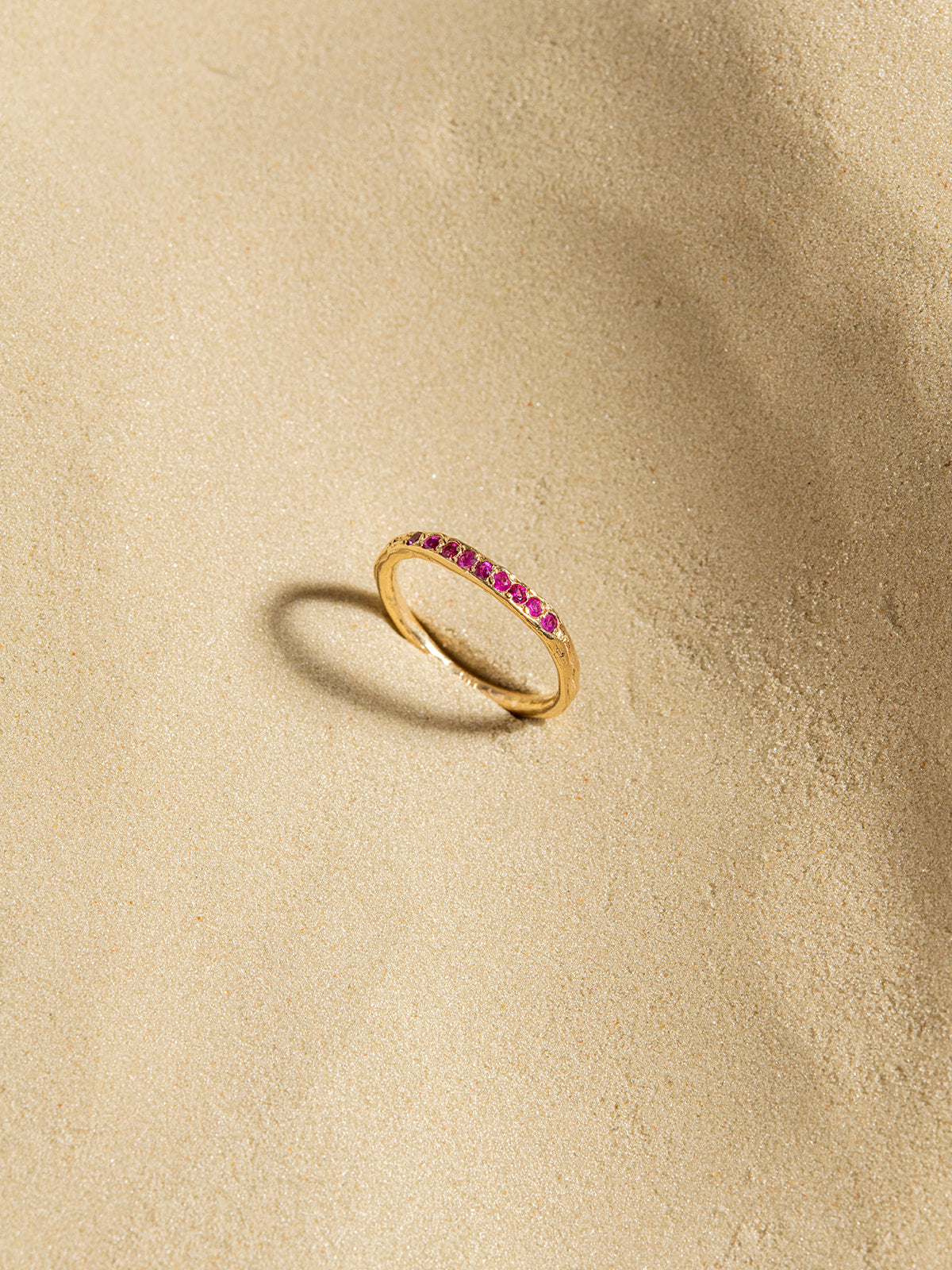 Peapod Gemstone Ring in 14K