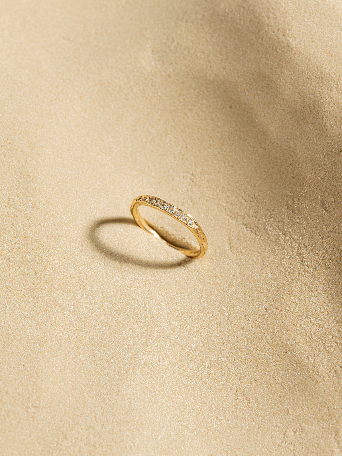 Peapod Gemstone Ring in 14K