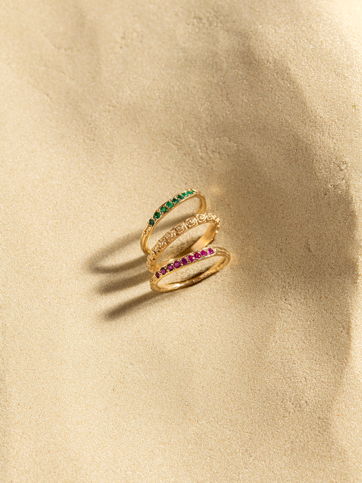 IN BLOOM טבעת פרחים 14K