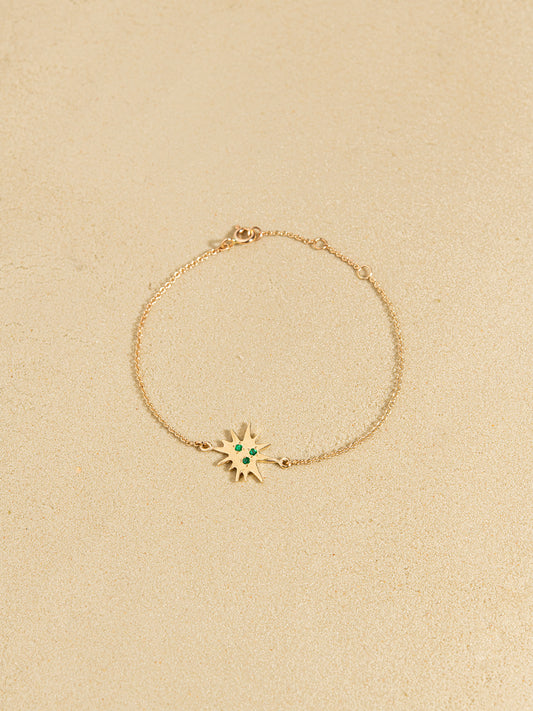 STARBURST Chain Bracelet 14K