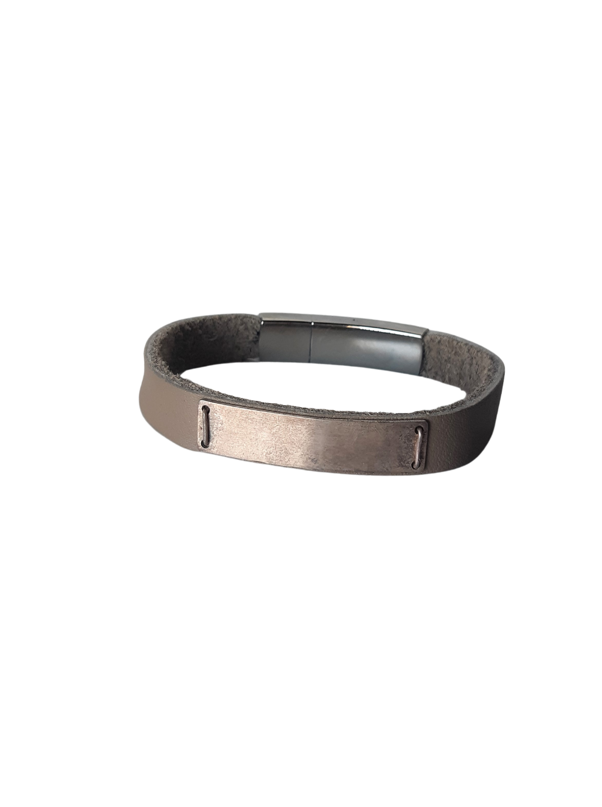Mens Personalized Leather Bracelet