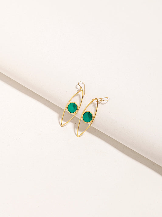 Evil Eye Gold Earrings