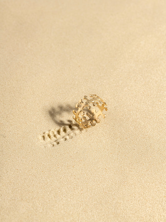 IN BLOOM Fern Ring in 14K
