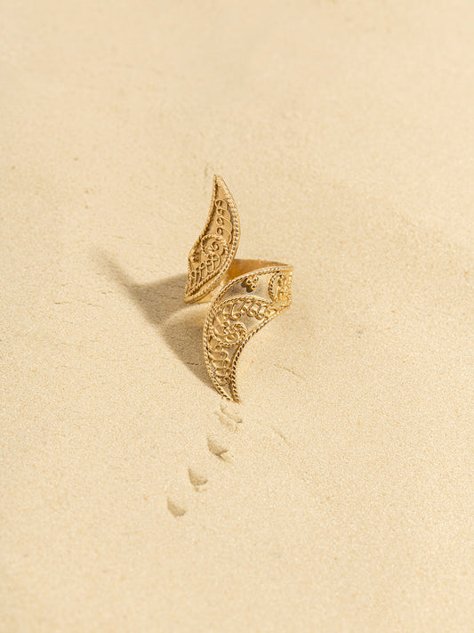 India Ring in 14K