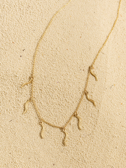 Mamba Charm Necklace 14K