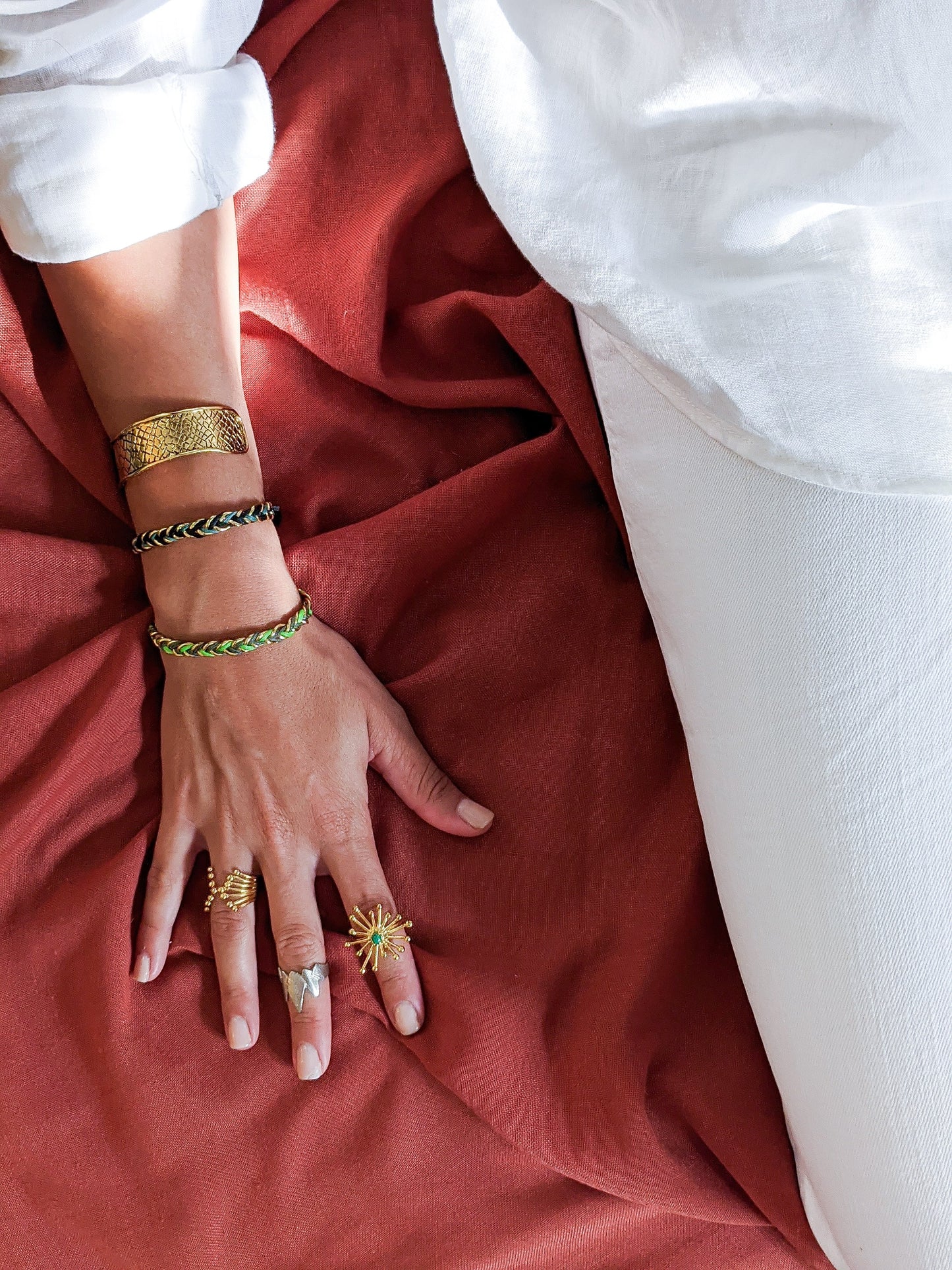SAVANA Braided Cuff Bracelet