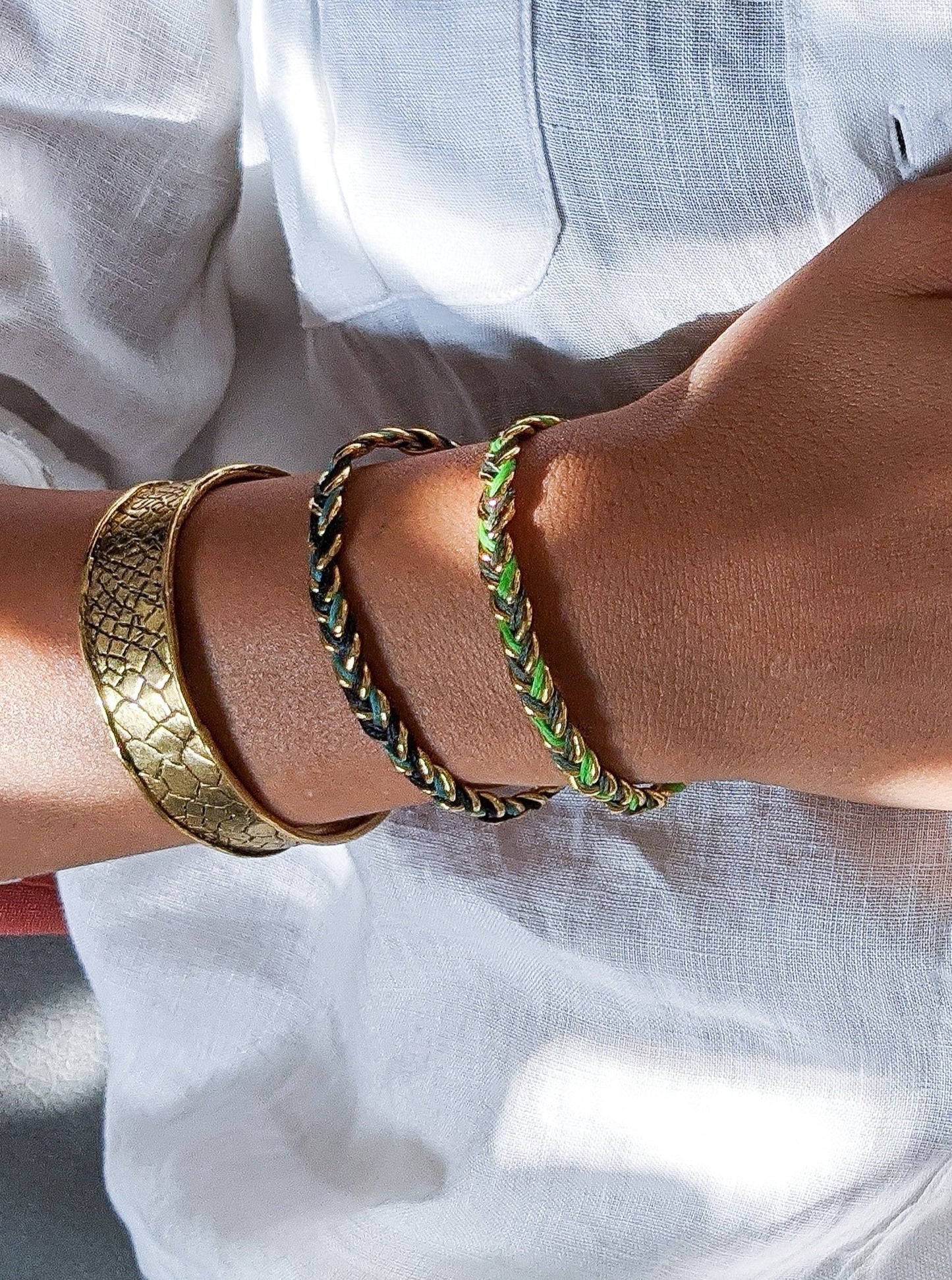 SAVANA Braided Cuff Bracelet
