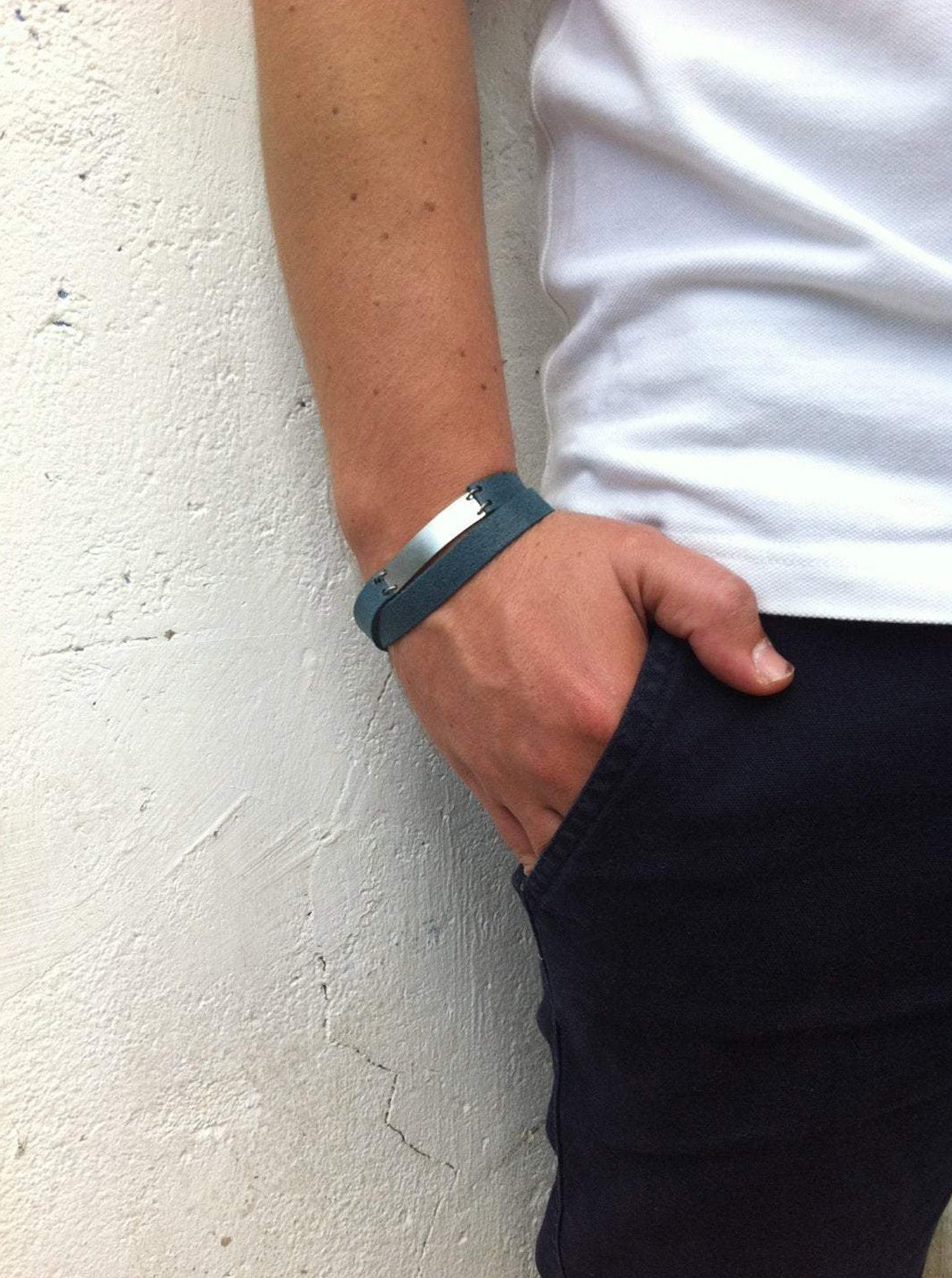 Double Wrap Leather Bracelet for MEN