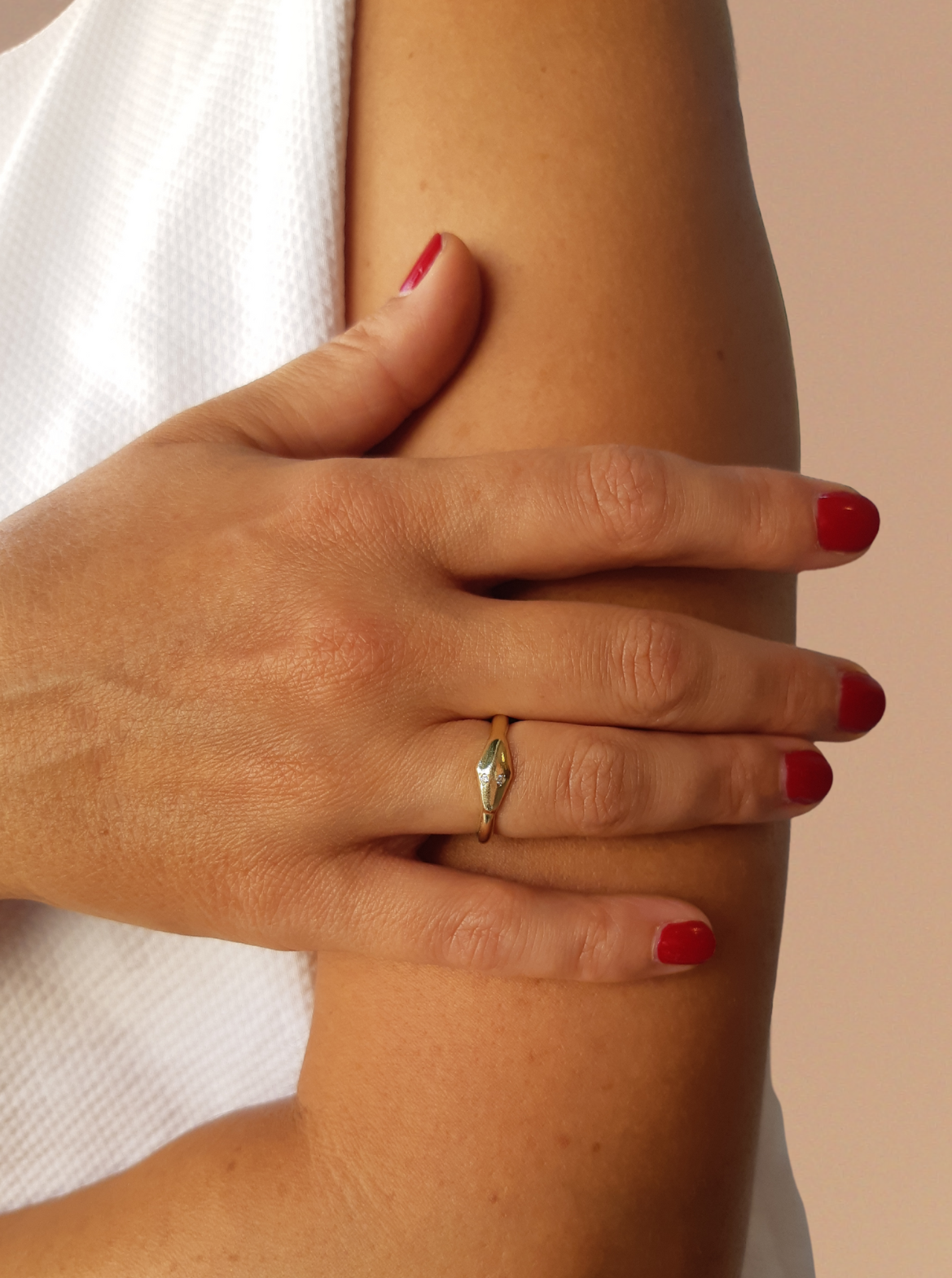 MAMBA Ouroboros Ring in 14K