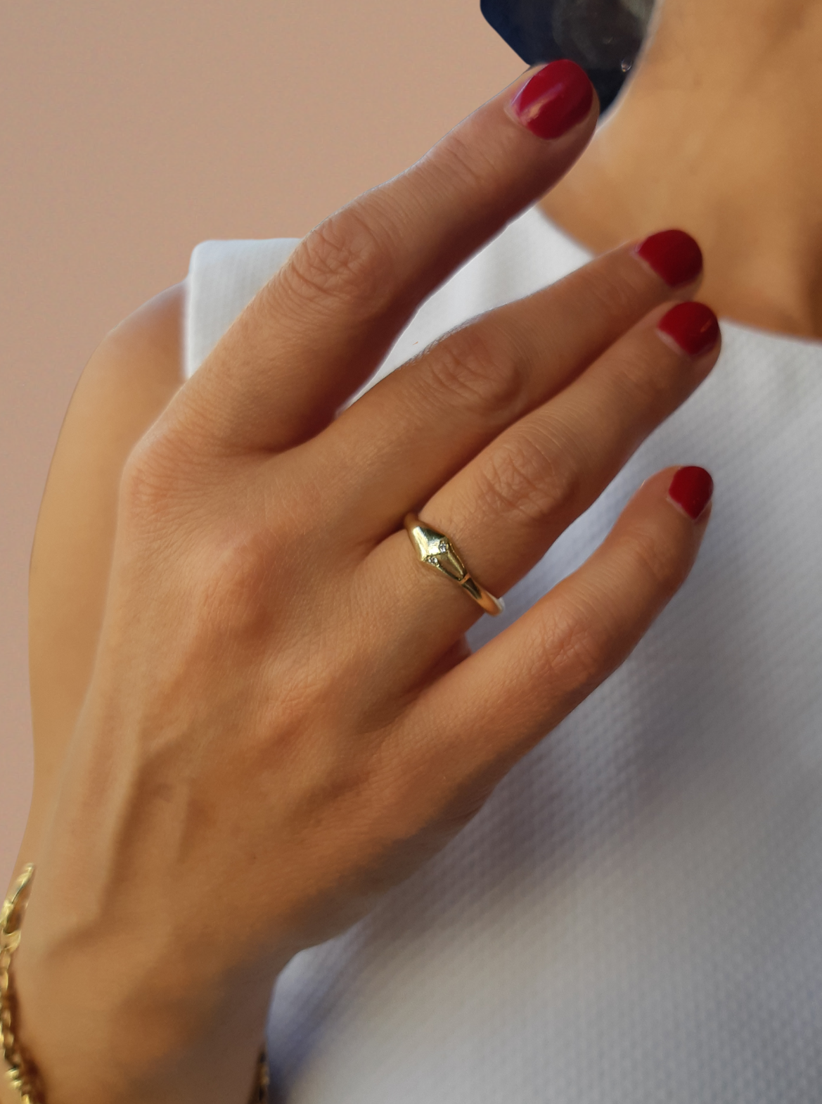MAMBA Ouroboros Ring in 14K