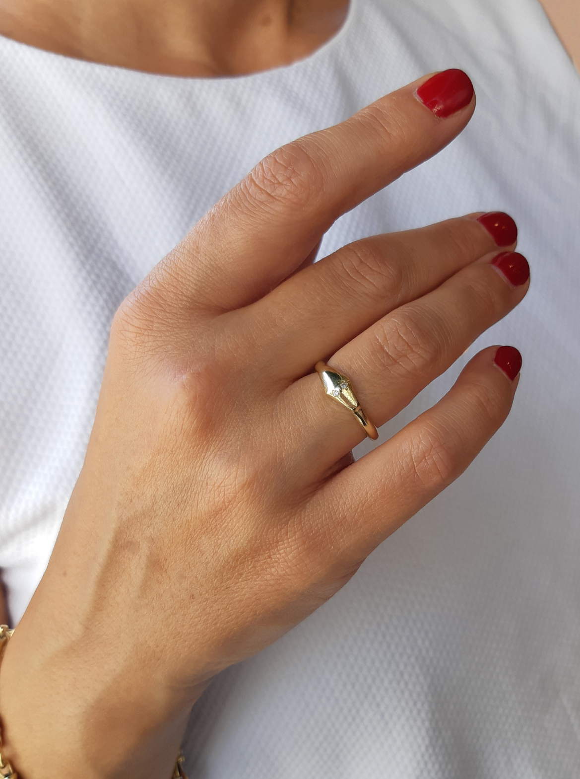 MAMBA Ouroboros Ring in 14K