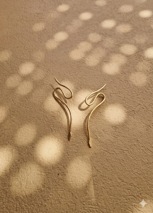 Mamba Long Ear Climber Earrings