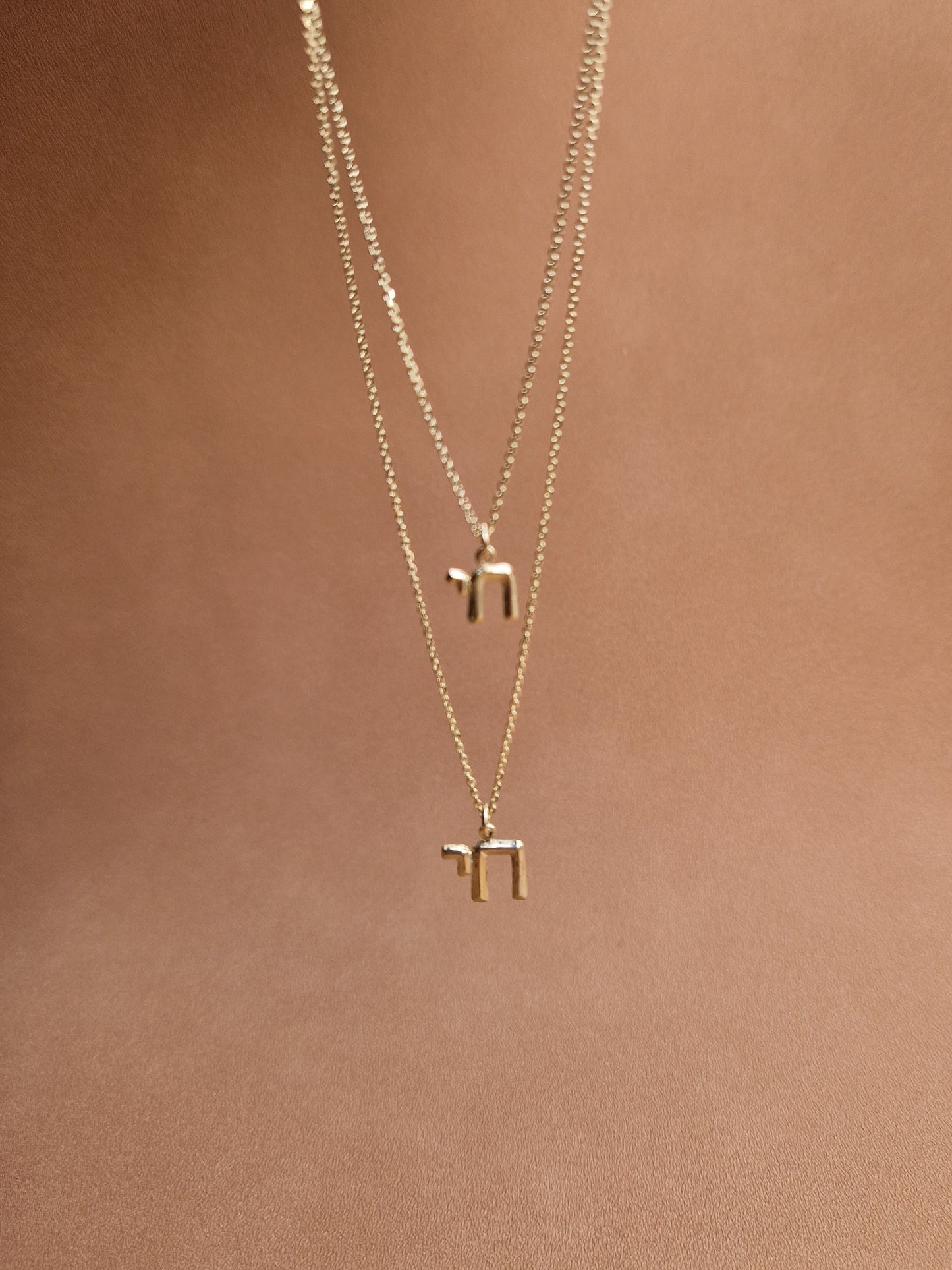 Chai Petit Necklace in 14k