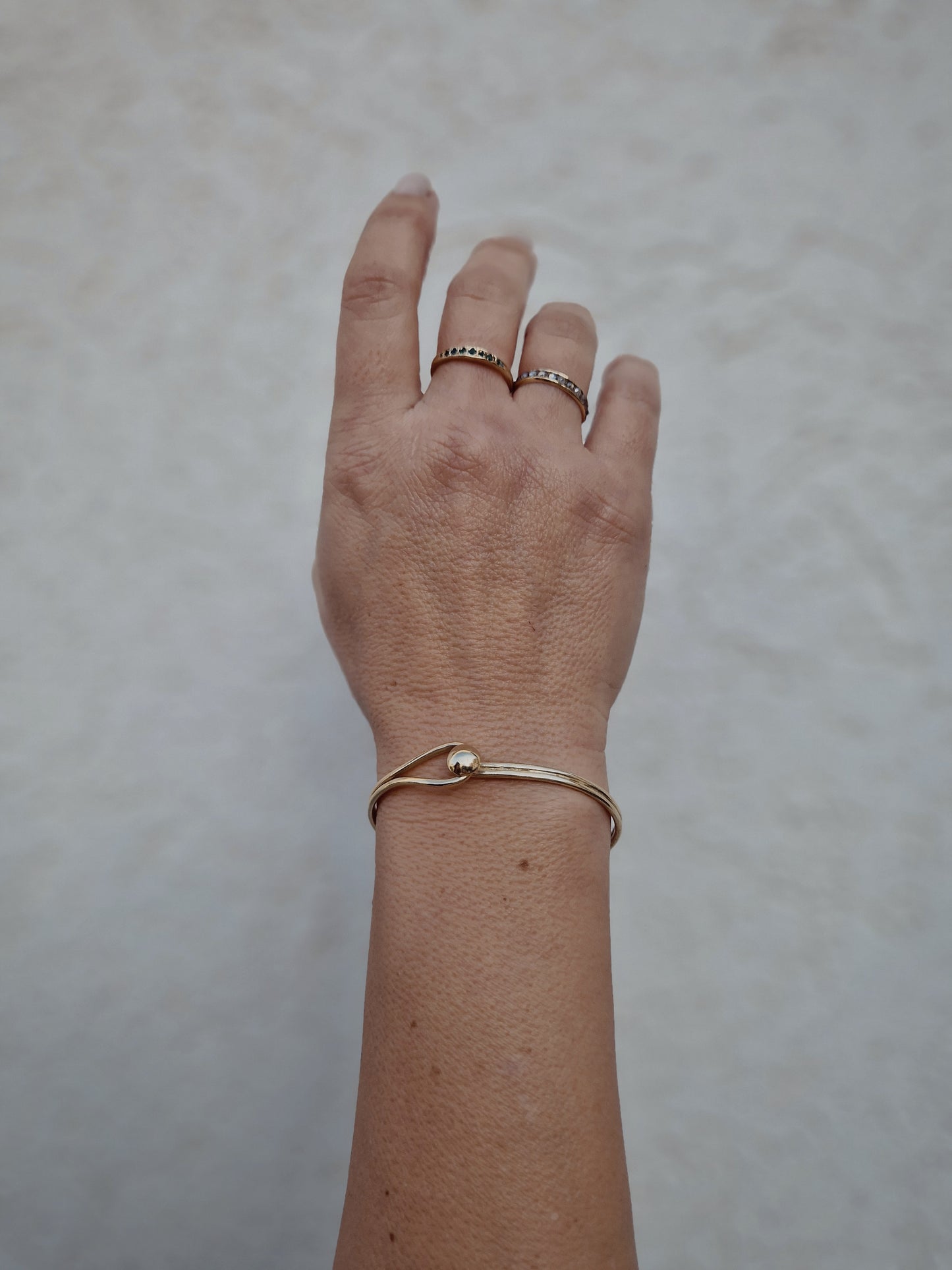 Lasso Cuff Bracelet in 14k