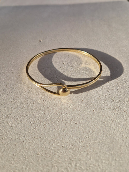 Lasso Cuff Bracelet in 14k