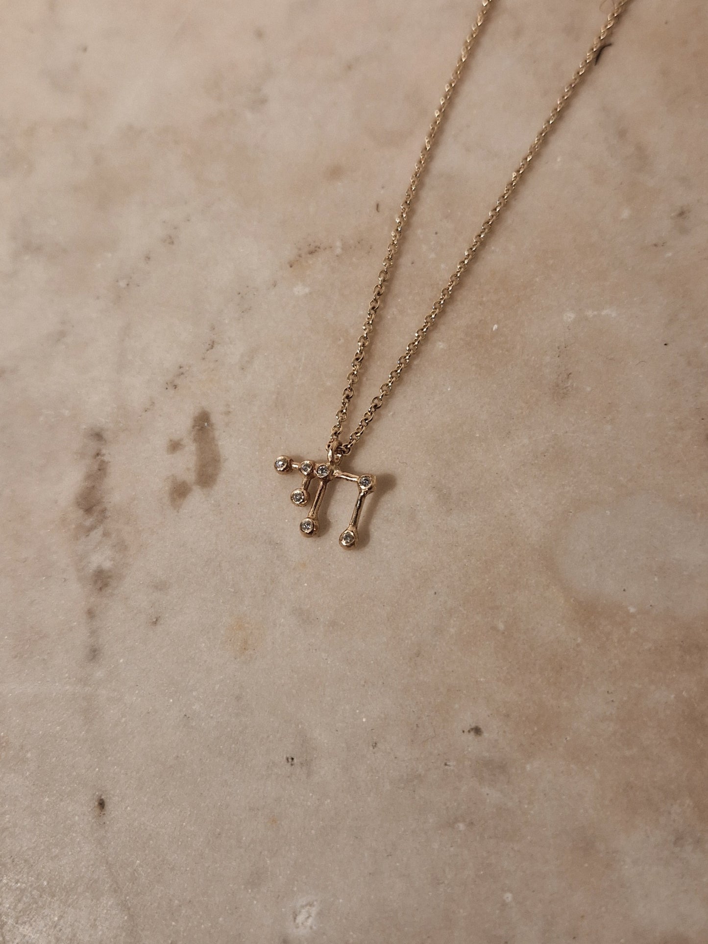 שרשרת חי פטיט ב-14k