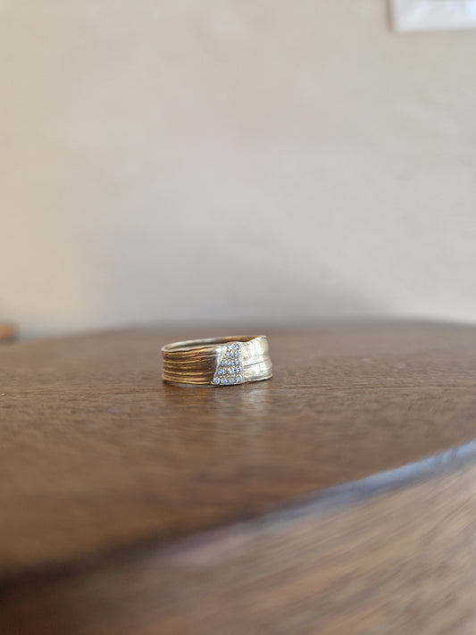 Strata Diamond Ring in 14K