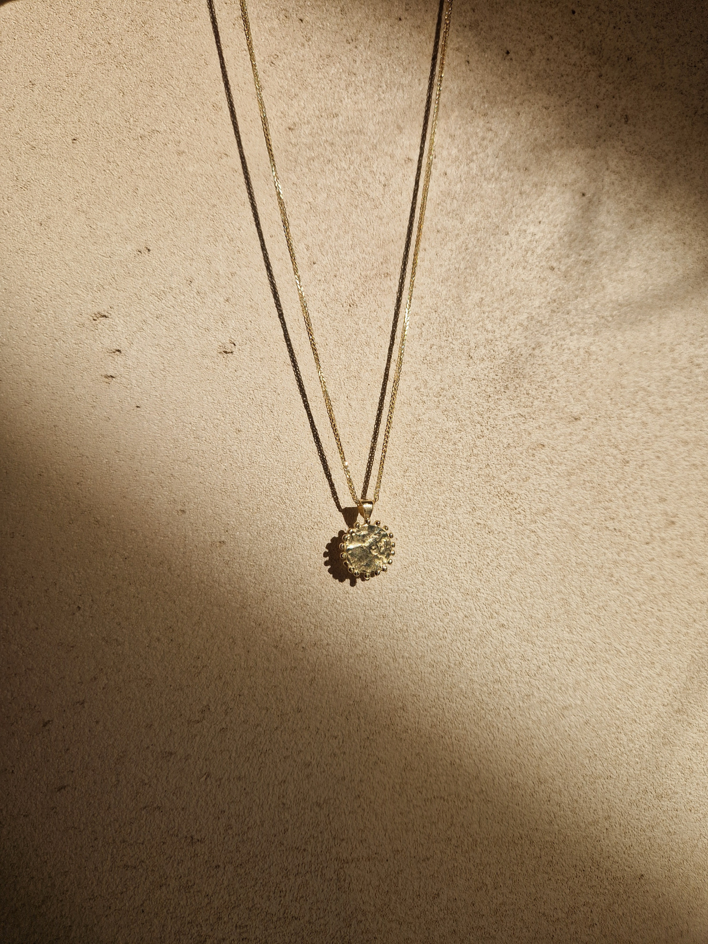 Sun on Mars Necklace in 14K