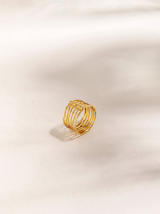 Layered Lines Ring