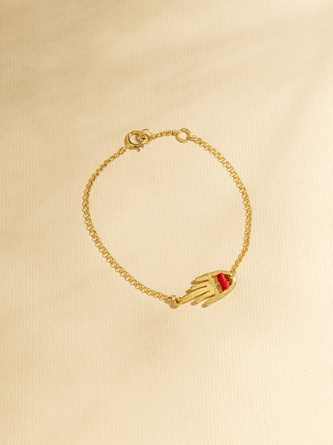 HAMSA Chain Bracelet W/ Thread