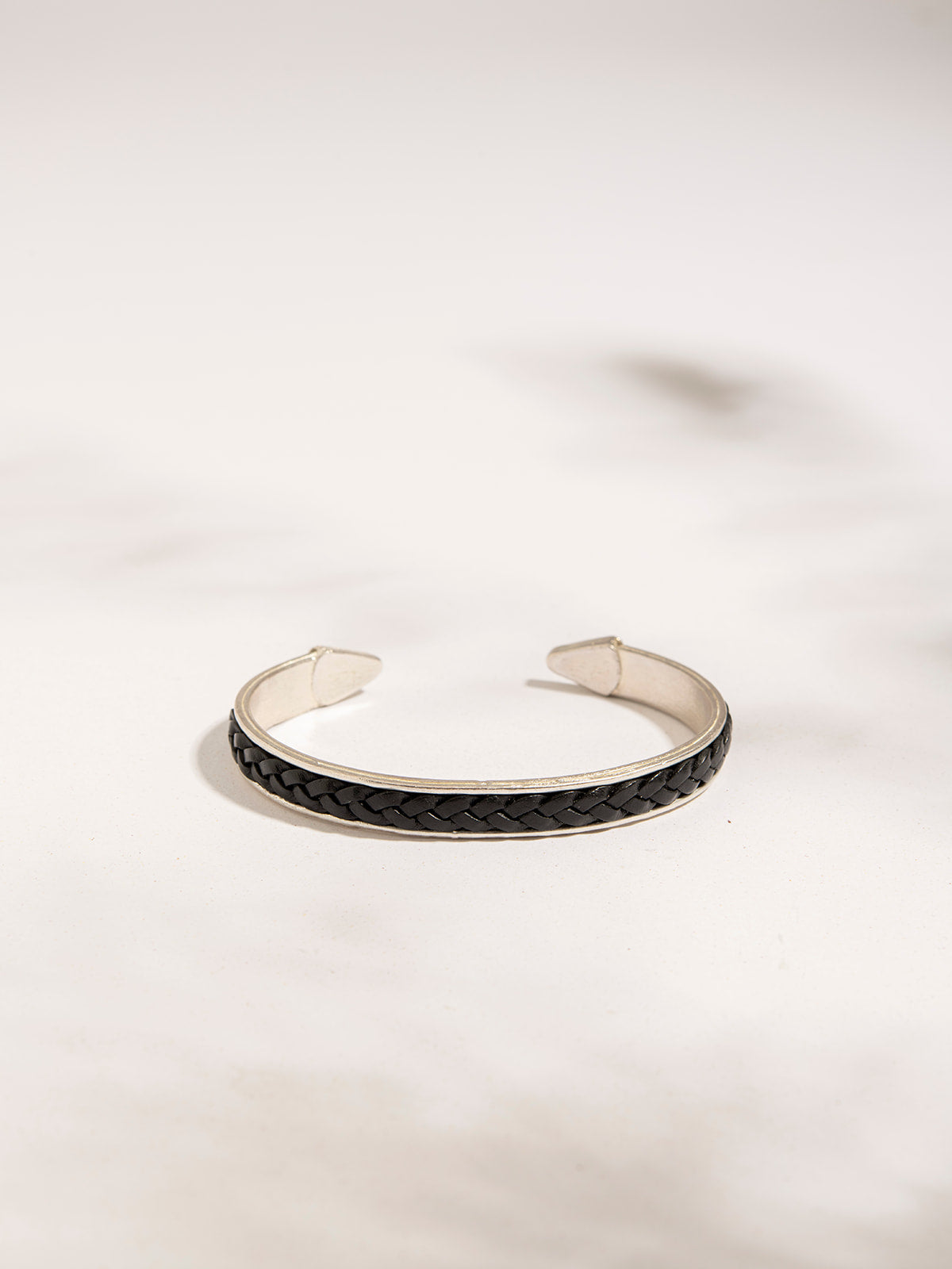 MAASAI Men's Brass and Leather Bracelet