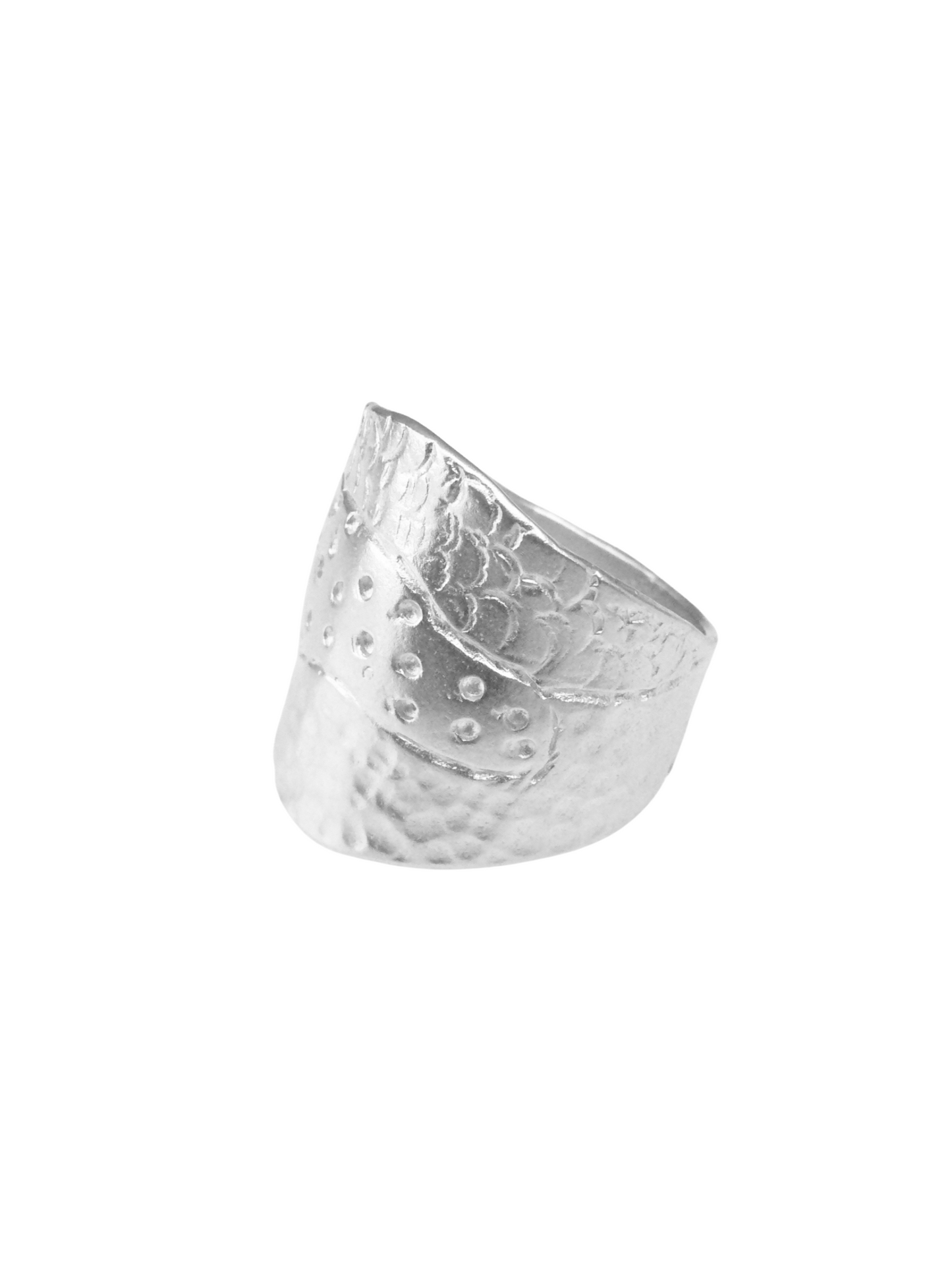 Topography Hammered Ring