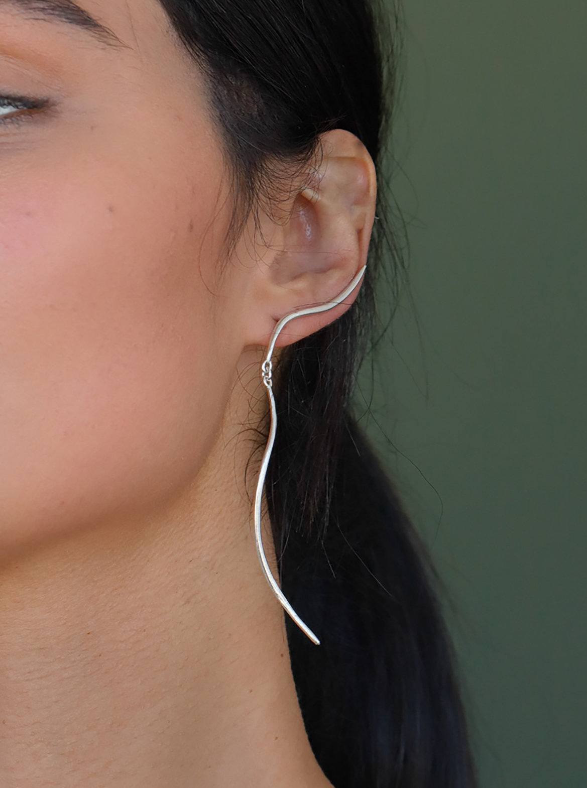SUMA Long Ear Climber Earrings- Single/ Pair