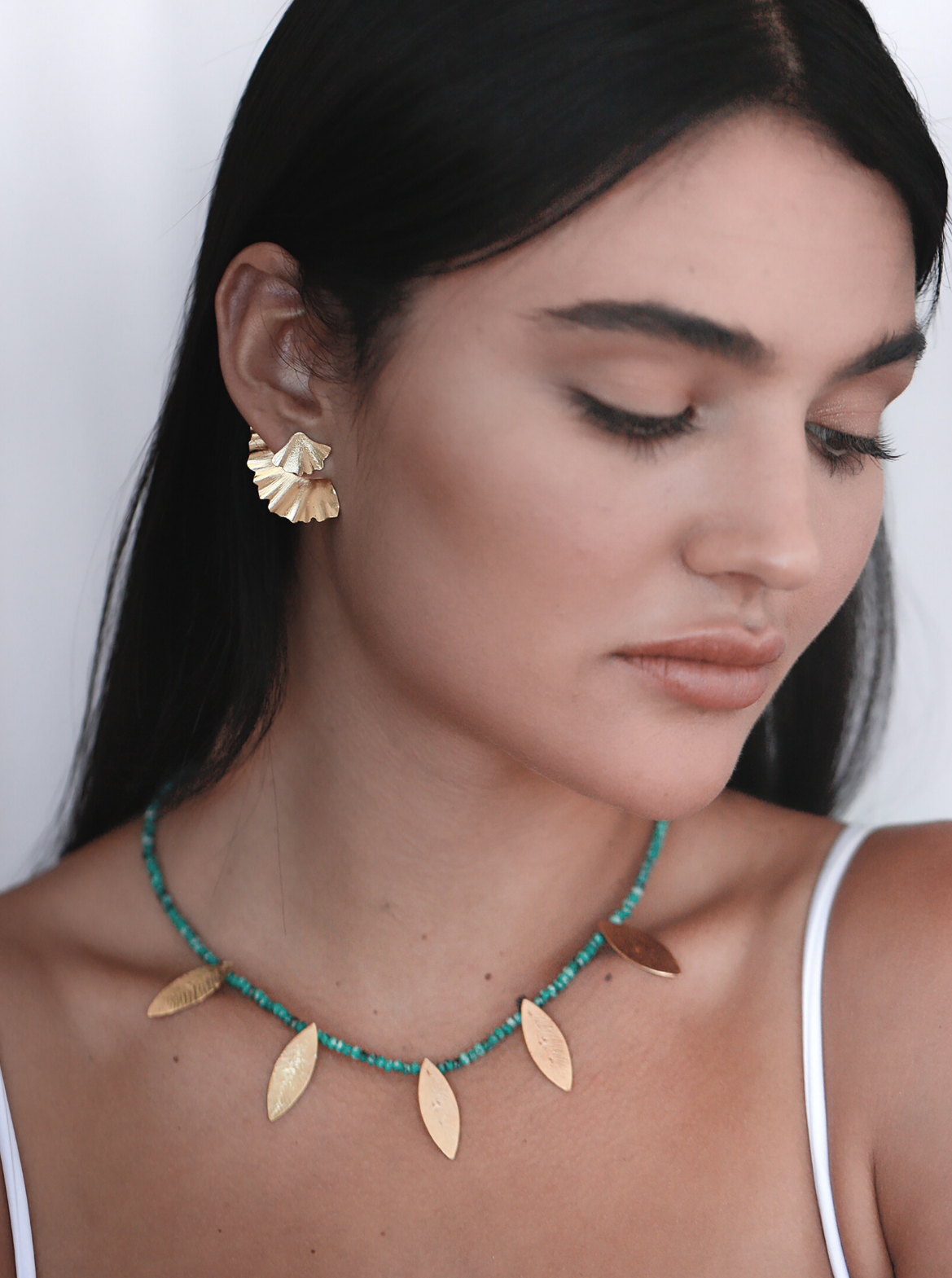 Greek Goddess Gemstone Necklace