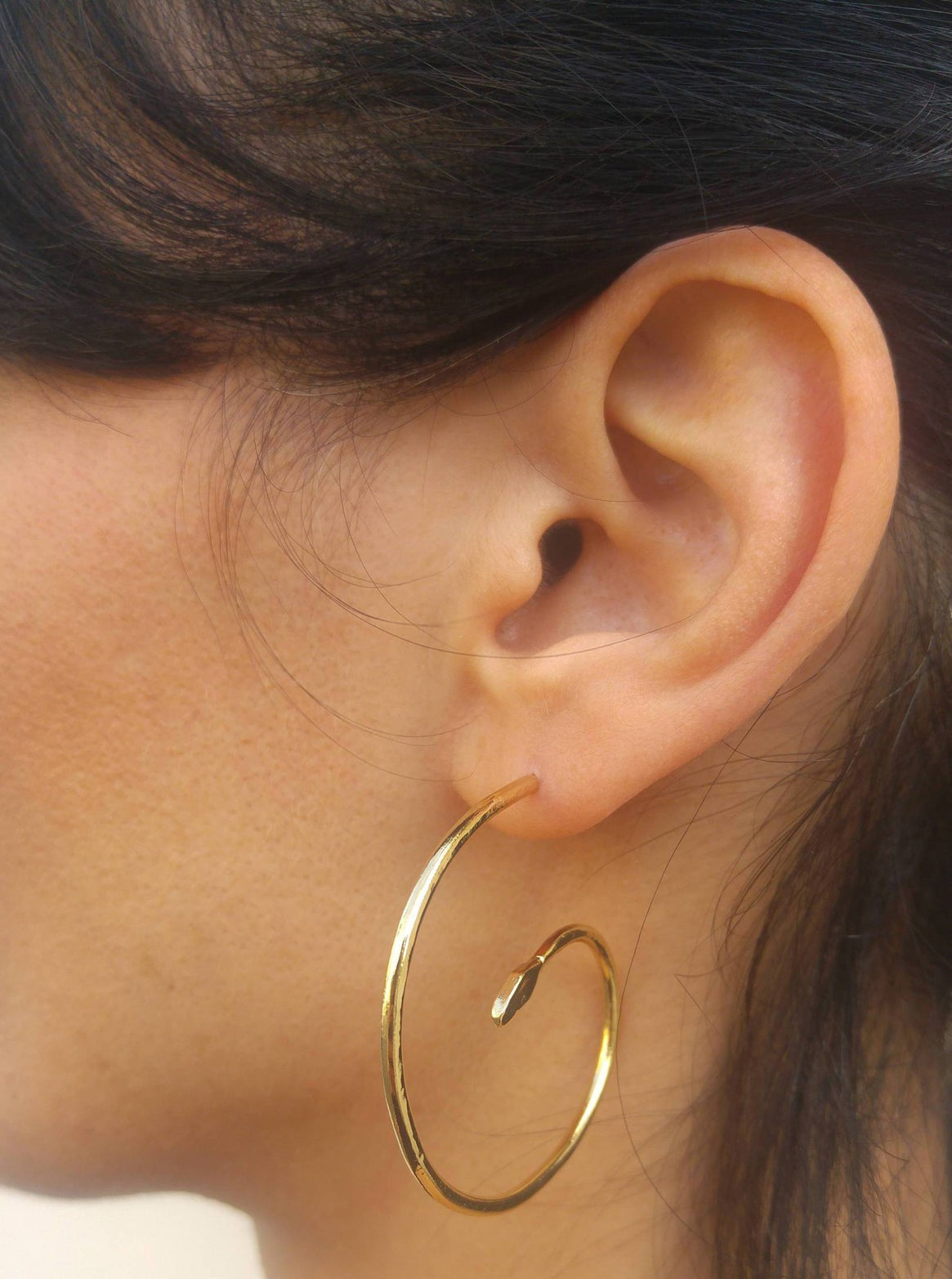 SUMA Snake Hoop Earrings